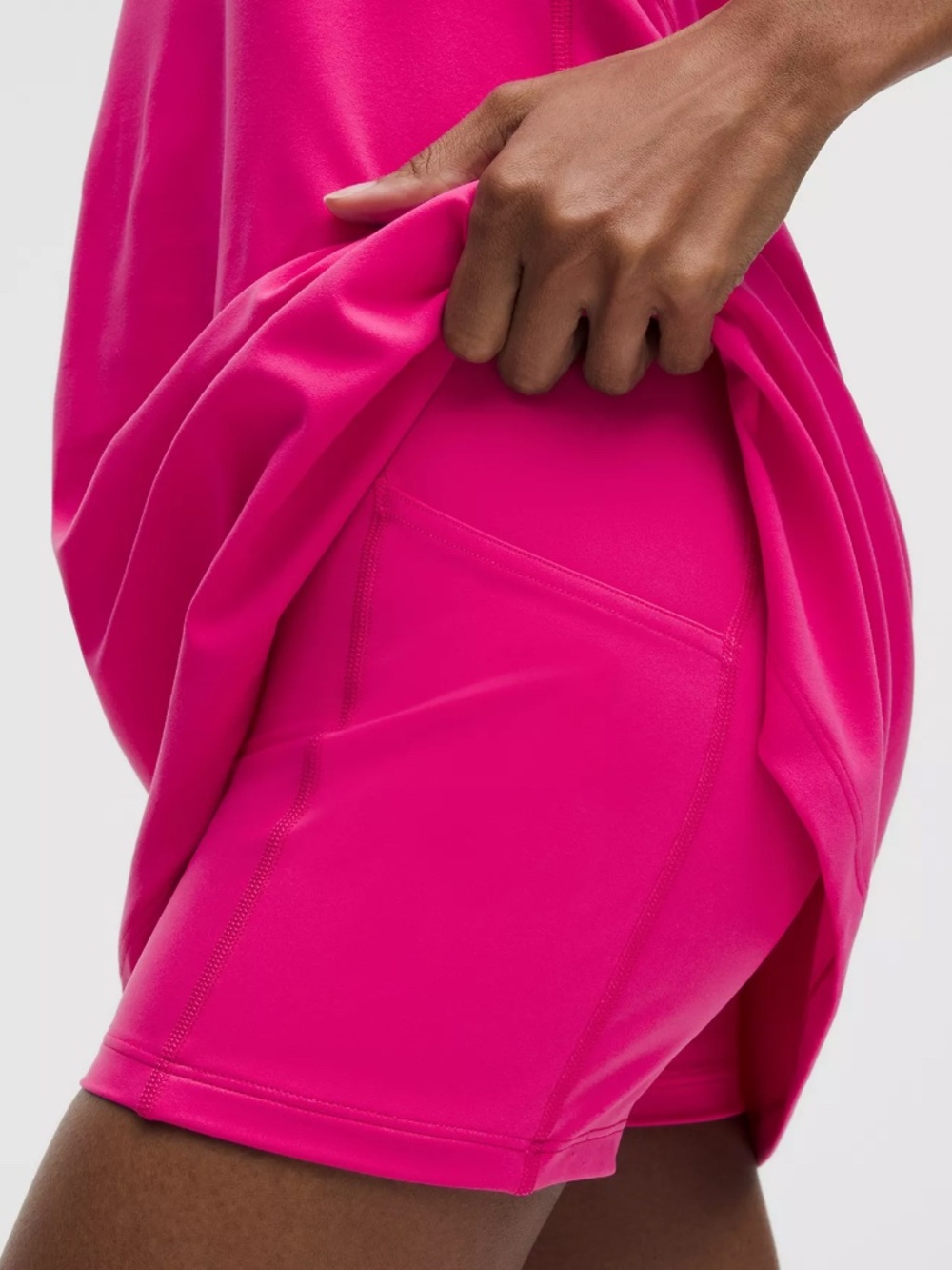 LULULEMON FLOW Y DRESS LIGHT SUPPORT B/C CUP SONIC PINK WOMEN'S SZ MEDIUM NEW - Picture 8 of 8